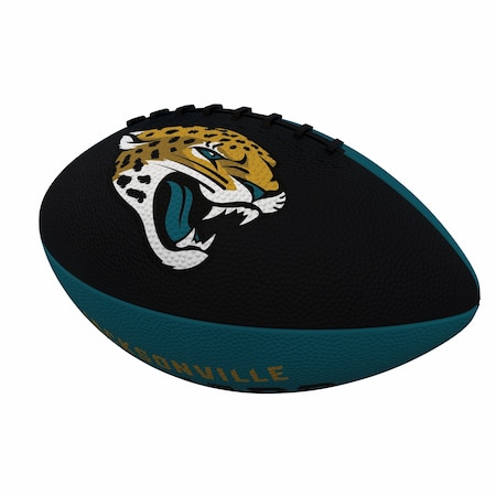 Logo Brands Jacksonville Jaguars Pinwheel Logo Junior-Size Rubber Football 615-93JR-2